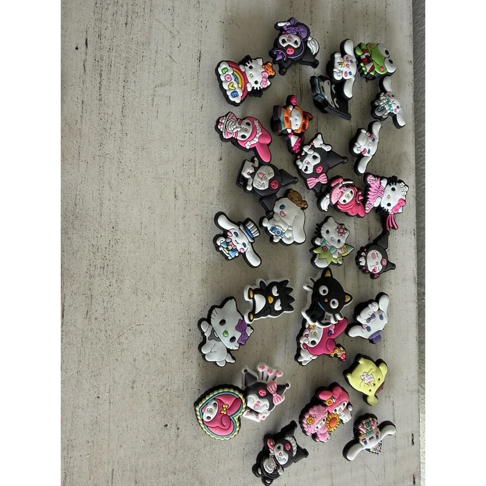 29 Mixed PVC Shoe Charm Lot Different Charms Fit for‎ Croc Jibbitz Hello Kitty